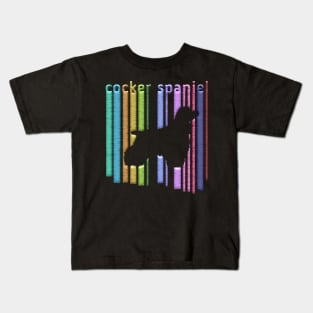 Colour roll Cocker Kids T-Shirt